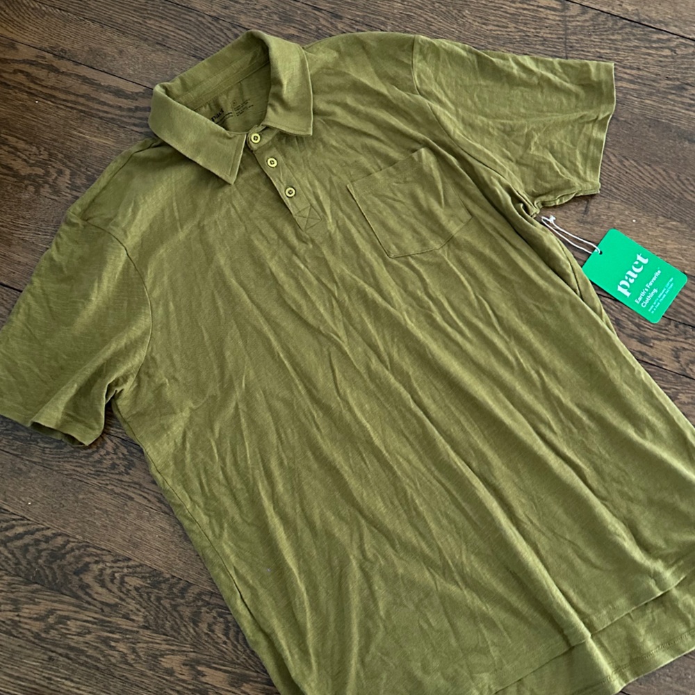 NEW Pact Organic Cotton Polo Shirt • XL - Picture 2 of 4